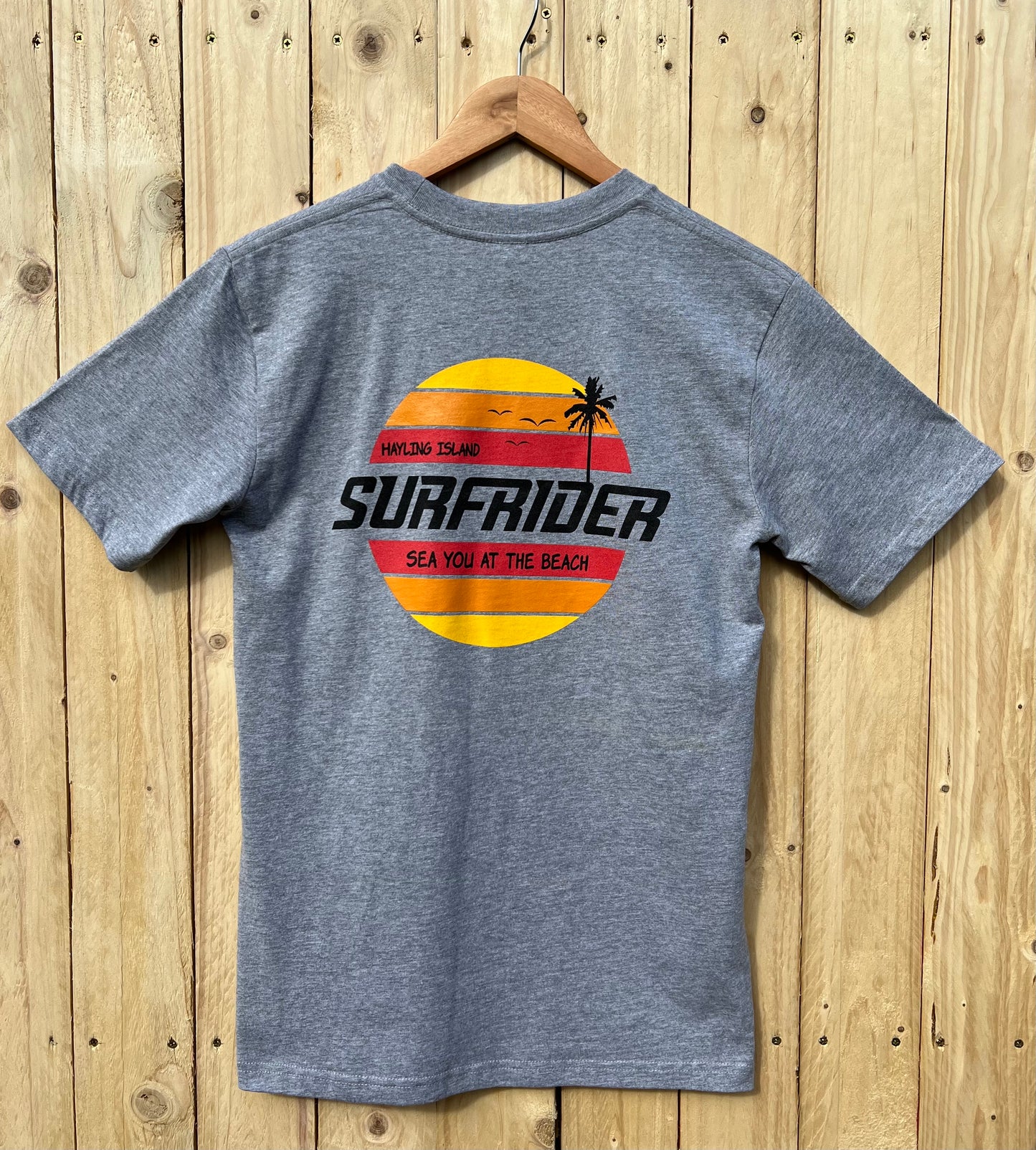 Grey T- shirt,  Surfrider design