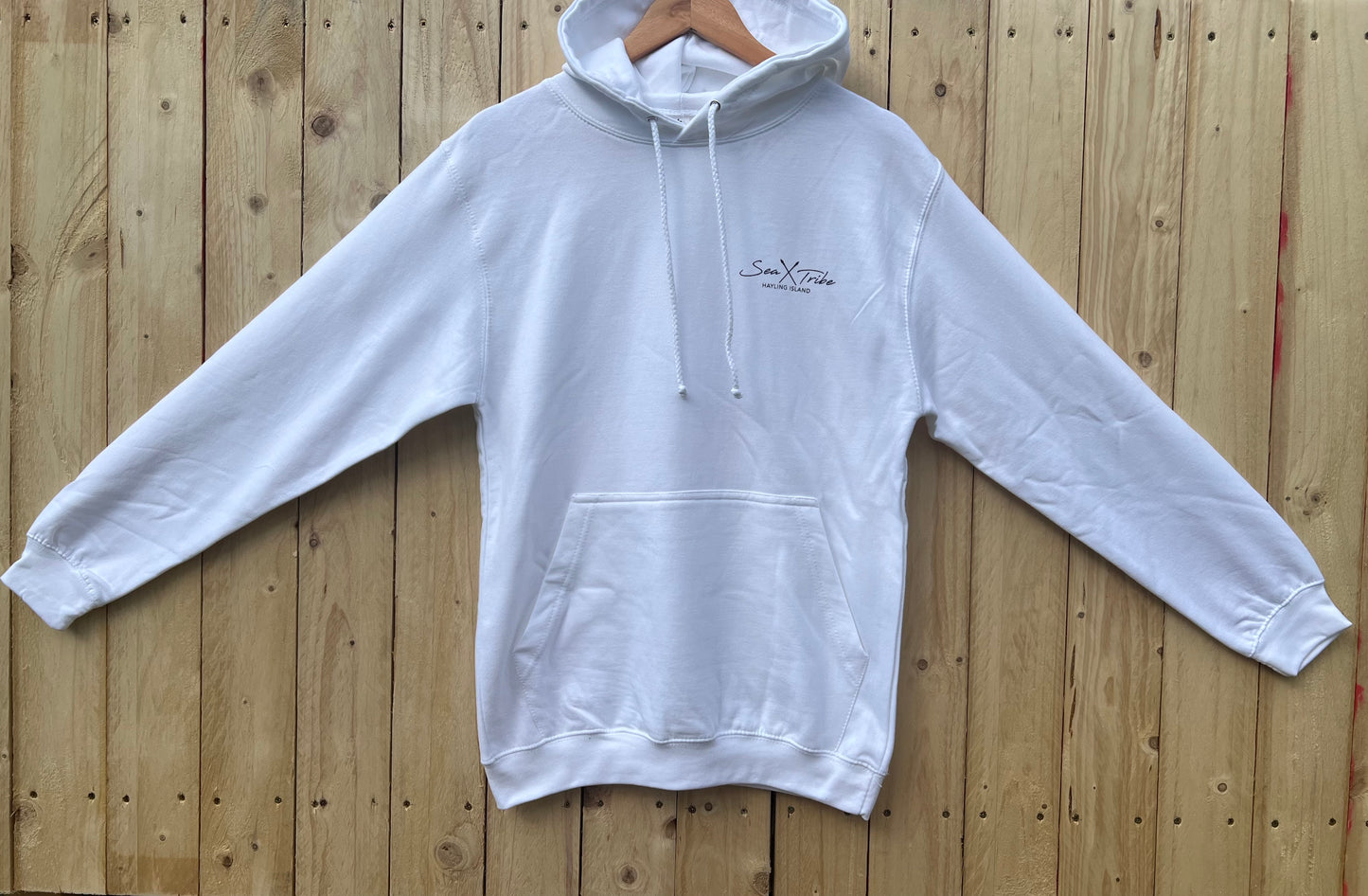 White Hoody Sun Sand Surf Design