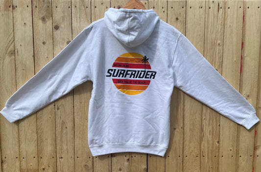 White Hoody Surfrider Design