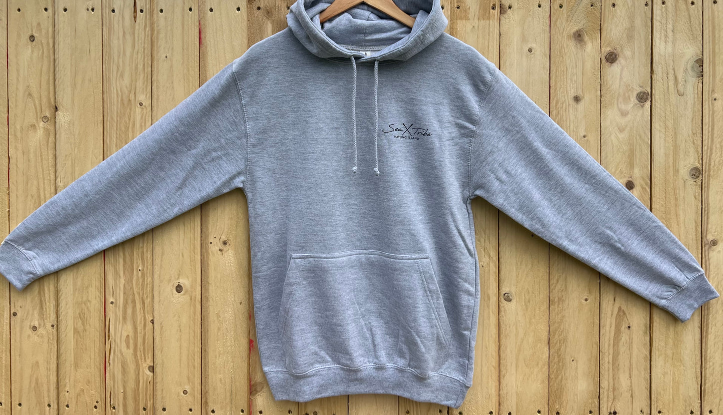 Grey Hoody Sun Sand Surf Design