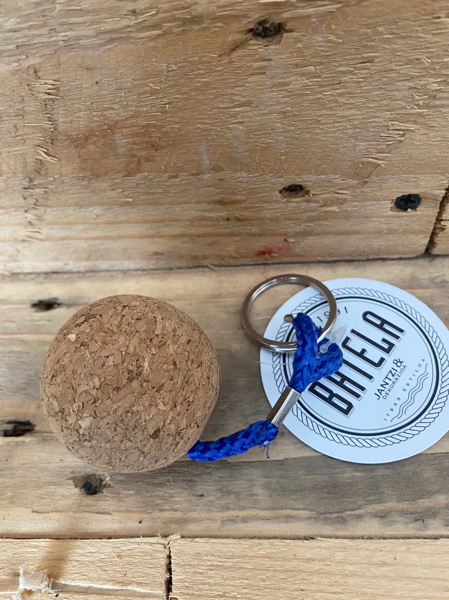 Key ring rope cork